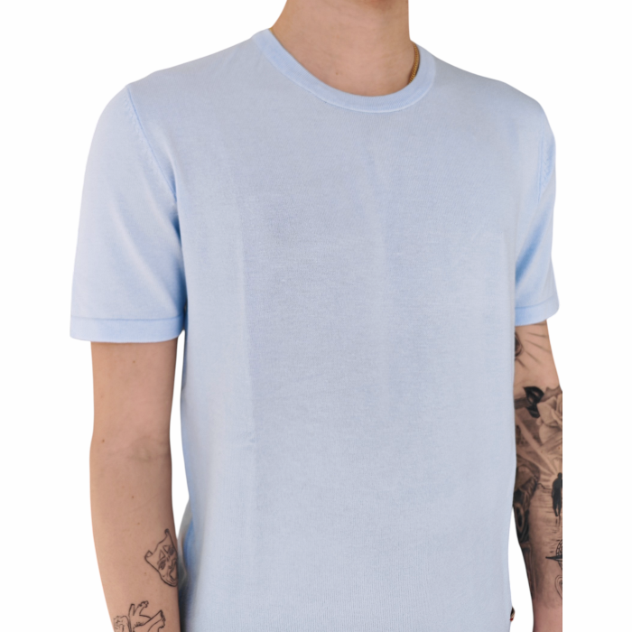 Maglia uomo GIANNI LUPO misto viscosa maglina muscle fit manica corta girocollo