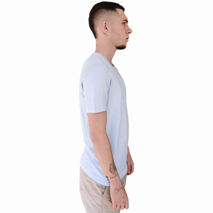 Maglia uomo GIANNI LUPO misto viscosa maglina muscle fit manica corta girocollo