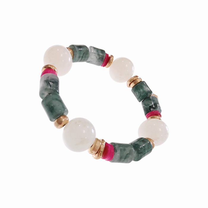 Bracciale donna NALI' in resina con perle e sfere modello Clio