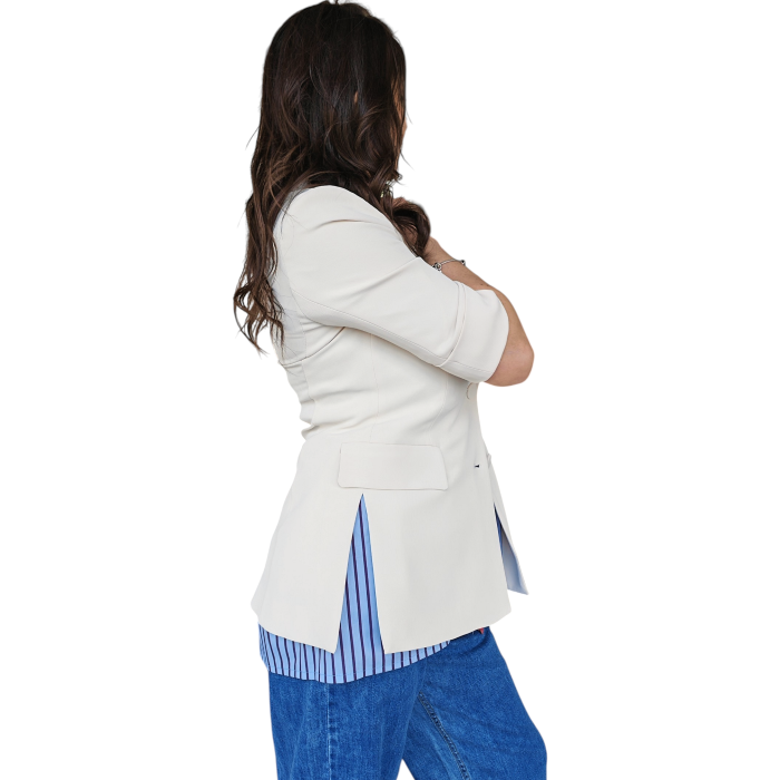 Giacca donna IMPERIAL slim fit monopetto maniche corte spacchi laterali