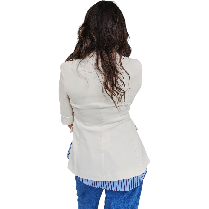 Giacca donna IMPERIAL slim fit monopetto maniche corte spacchi laterali