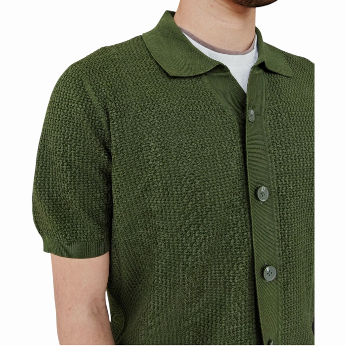 Cardigan uomo IMPERIAL mod. polo camicia manica corta 100% cotone