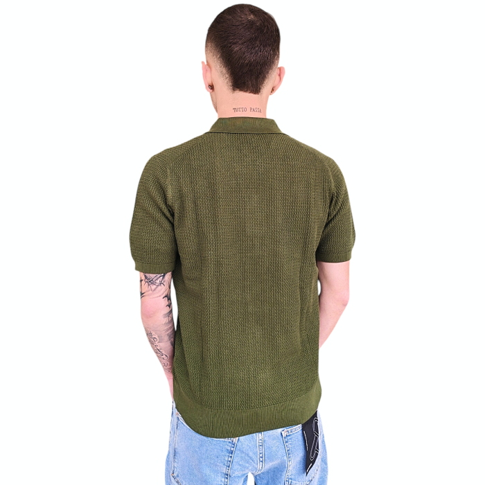 Cardigan uomo IMPERIAL mod. polo camicia manica corta 100% cotone