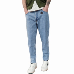 Jeans uomo IMPERIAL baggy fit cropped lavaggio chiaro