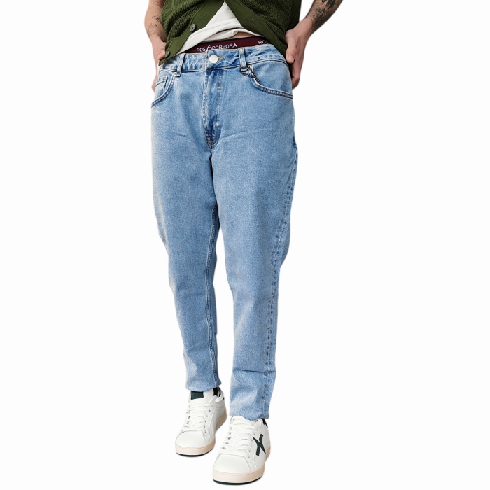 Jeans uomo IMPERIAL baggy fit cropped lavaggio chiaro