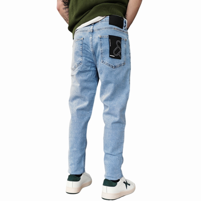 Jeans uomo IMPERIAL baggy fit cropped lavaggio chiaro