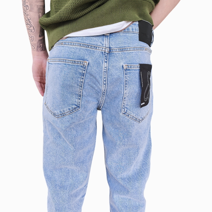 Jeans uomo IMPERIAL baggy fit cropped lavaggio chiaro