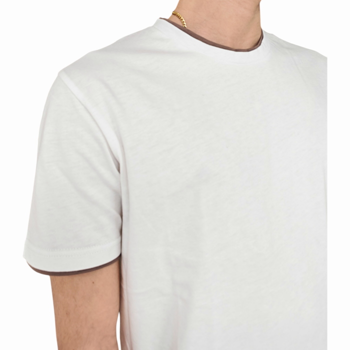 T-shirt uomo IMPERIAL 100% cotone girocollo con orli doppi a contrasto