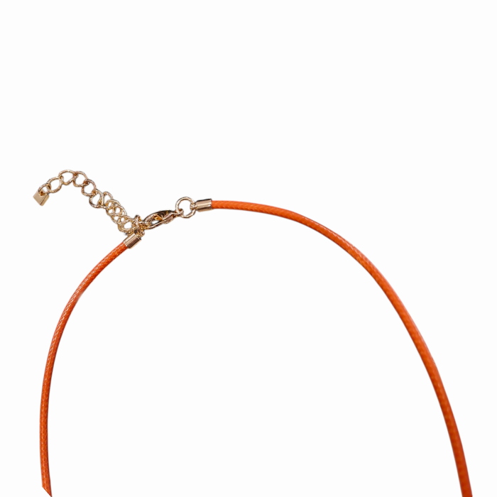Collana donna NALI' mod. Vale pendente ovale in resina e laccio in corda