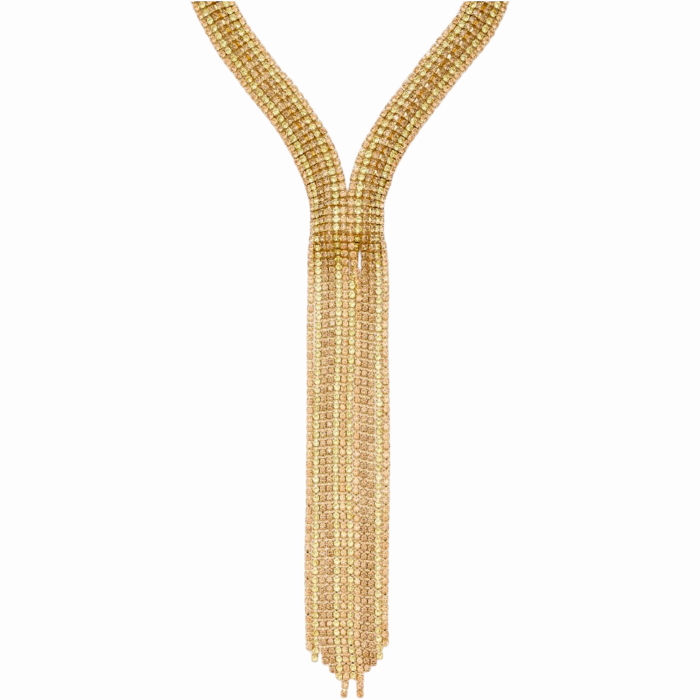 Collana donna NALI' girocollo con frange irregolari in strass di vetro
