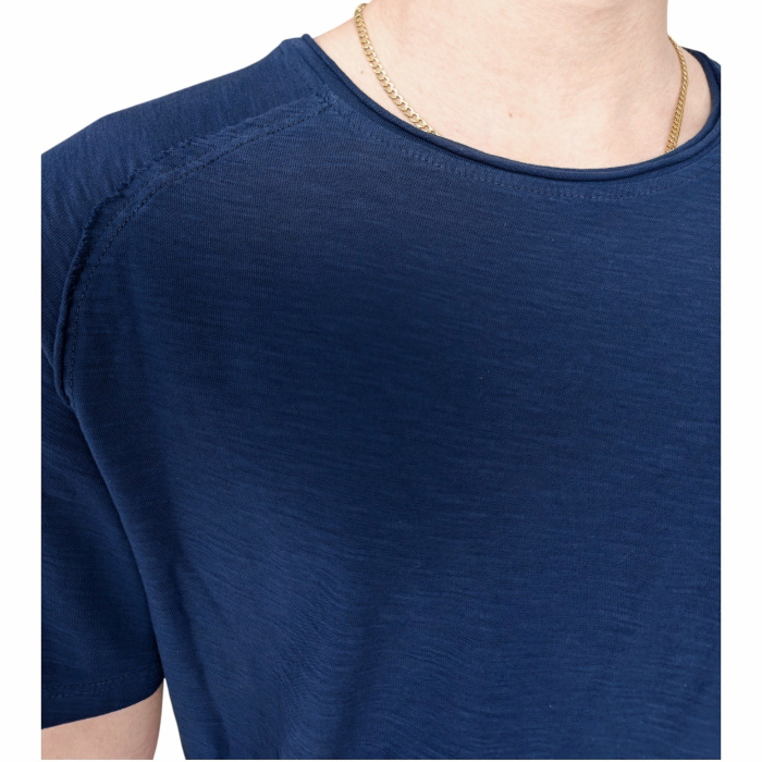 T-shirt uomo IMPERIAL regular fit 100% cotone effetto fiammato collo ampio