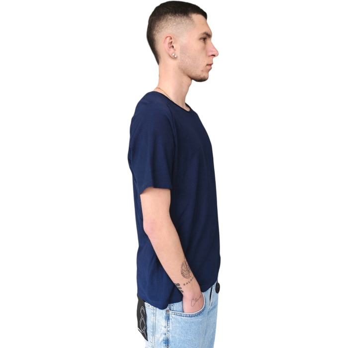 T-shirt uomo IMPERIAL regular fit 100% cotone effetto fiammato collo ampio