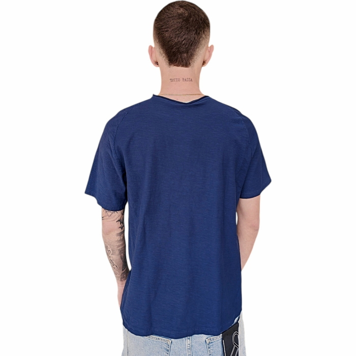 T-shirt uomo IMPERIAL regular fit 100% cotone effetto fiammato collo ampio
