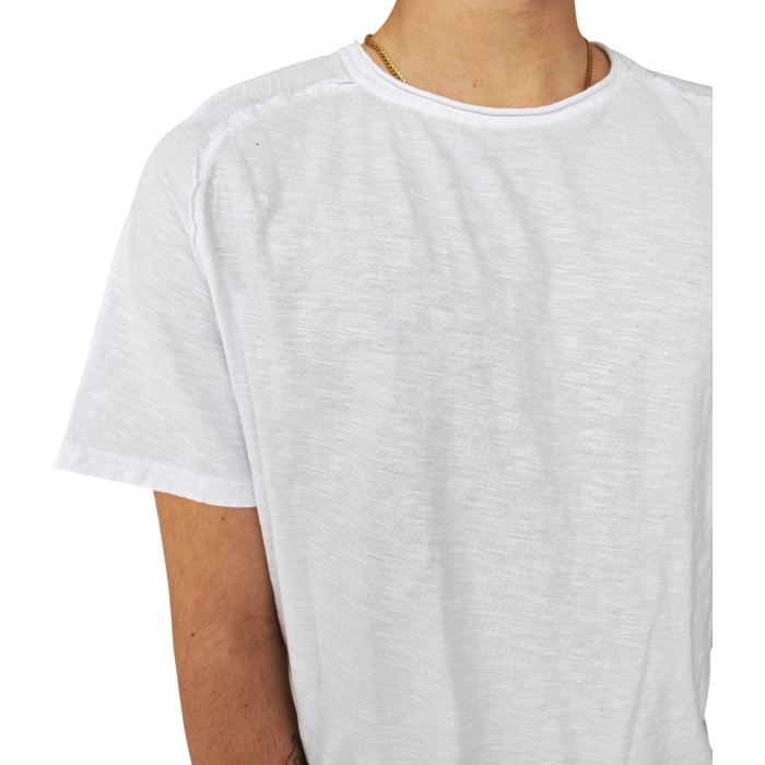 T-shirt uomo IMPERIAL regular fit 100% cotone effetto fiammato collo ampio