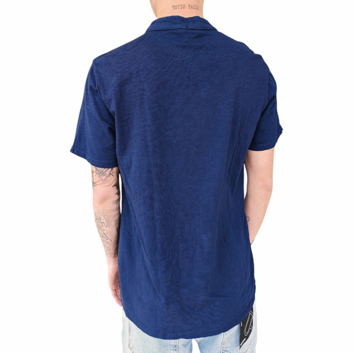 T-shirt uomo IMPERIAL 100% cotone fiammato collo koreano con bottoni