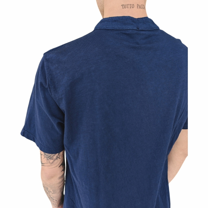 T-shirt uomo IMPERIAL 100% cotone fiammato collo koreano con bottoni