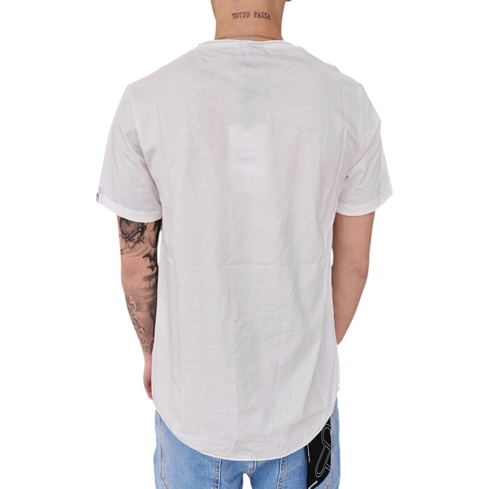 T-shirt uomo BERNA 100% cotone con stampa e ricamo