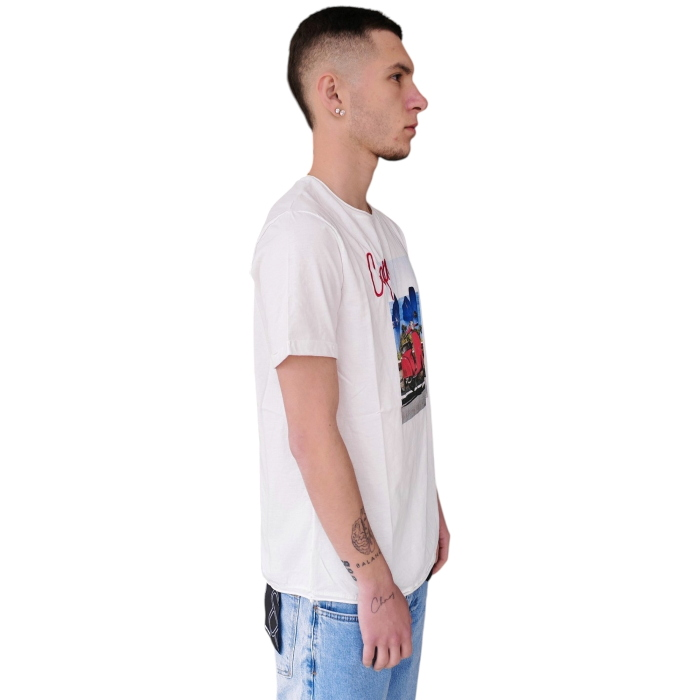 Tshirt uomo BERNA 100% cotone con stampa e ricamo