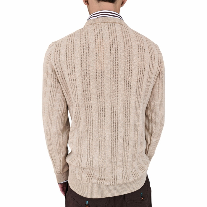 Maglia uomo IMPERIAL misto cotone/lino girocollo effetto melange