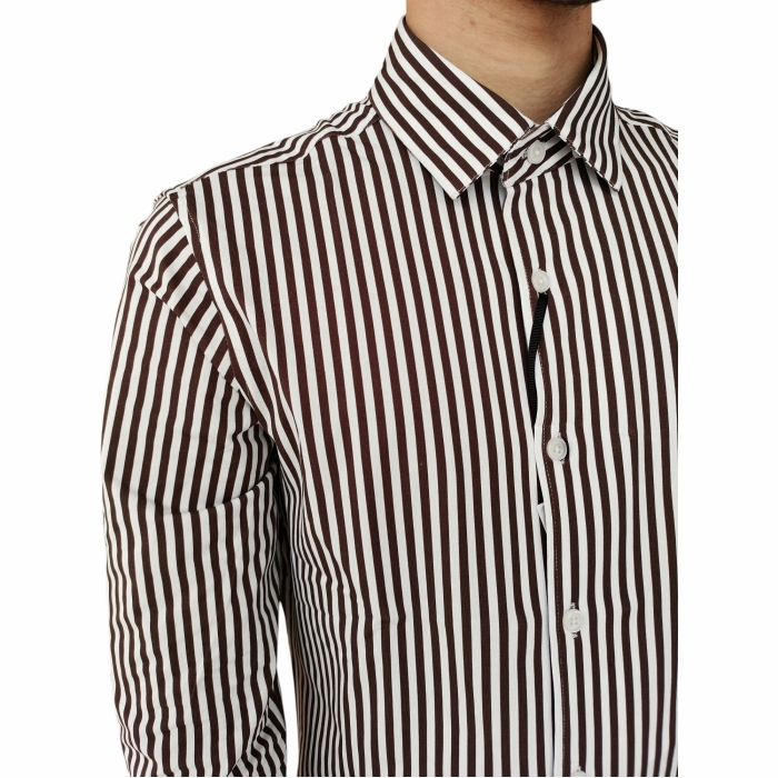 Camicia uomo GIANNI LUPO slim fit in cotone tech elasticizzato a righe collo classico