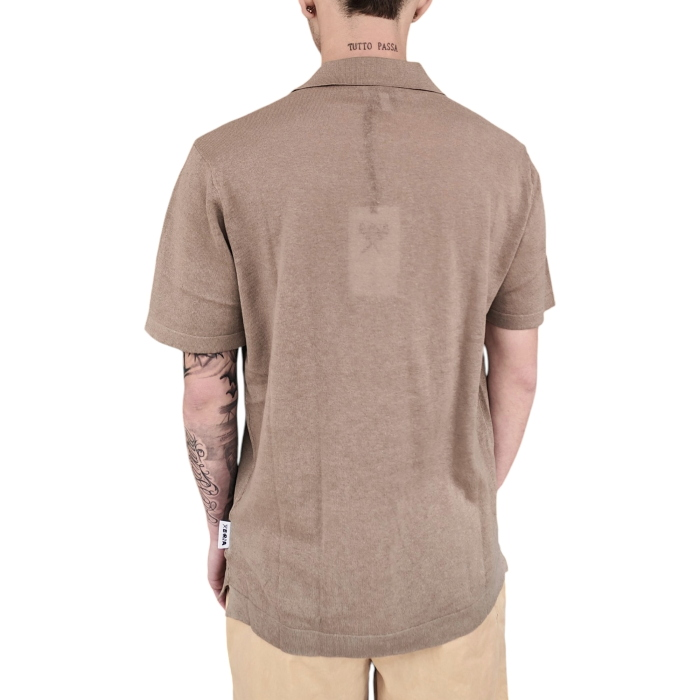 Polo uomo BERNA 100% cotone regular fit collo Derby senza bottoni manica corta