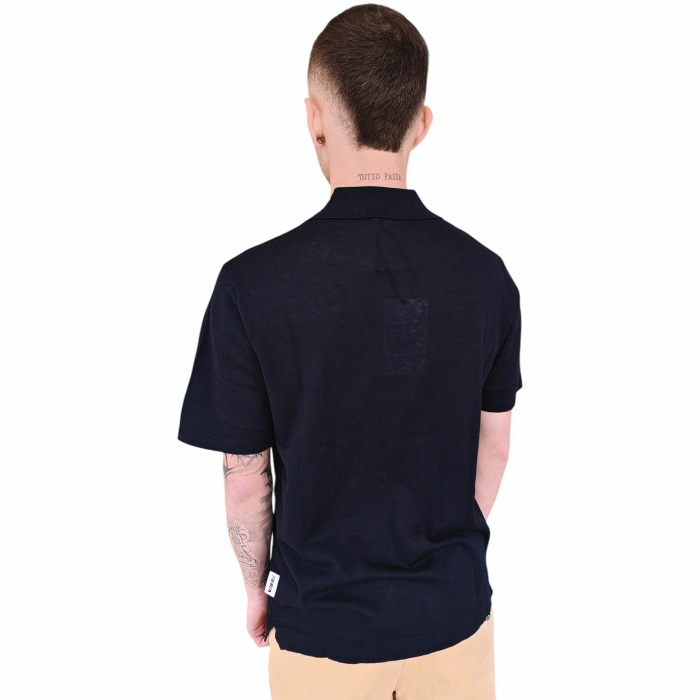 Polo uomo BERNA 100% cotone regular fit collo Derby senza bottoni manica corta