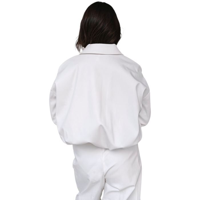 Giubotto donna IMPERIAL mod. bomber 100% cotone crop fondo arricciato