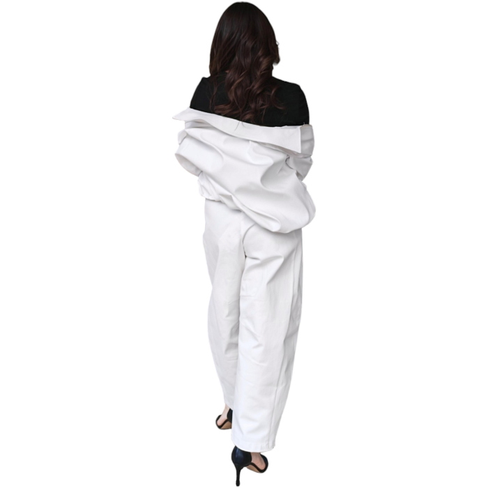 Pantalone donna IMPERIAL puro cotone balloon cropped sartoriale