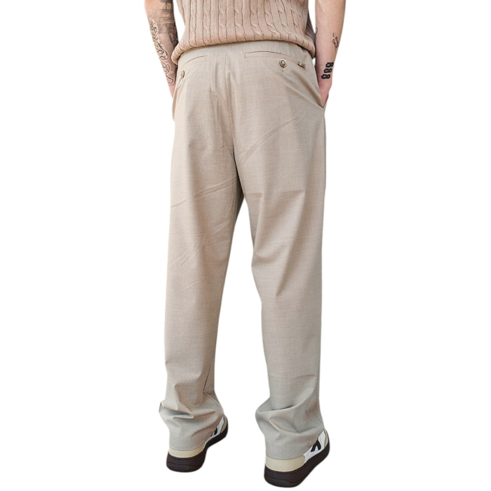 Pantalone uomo GIANNI LUPO ultra light misto viscosa gamba dritta con pinces