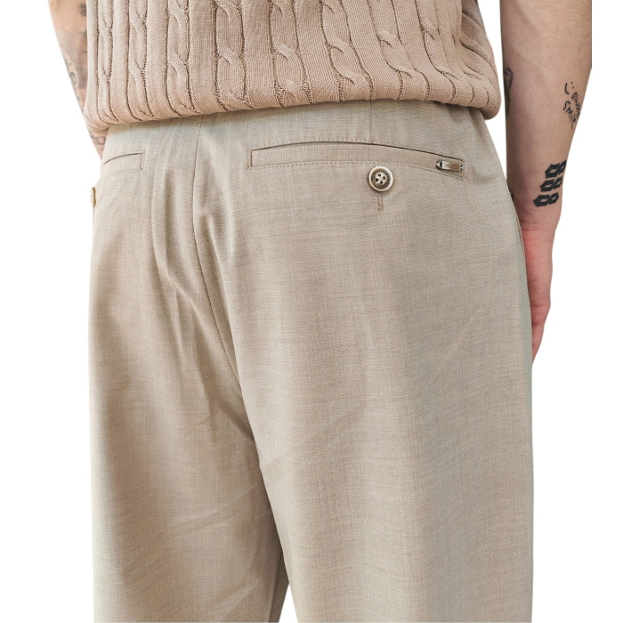 Pantalone uomo GIANNI LUPO ultra light misto viscosa gamba dritta con pinces