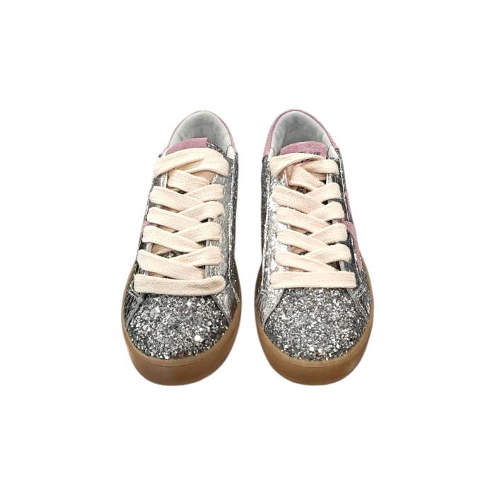 Sneakers donna TWELVE classic artigianali con strass suola caucciù plantare memory