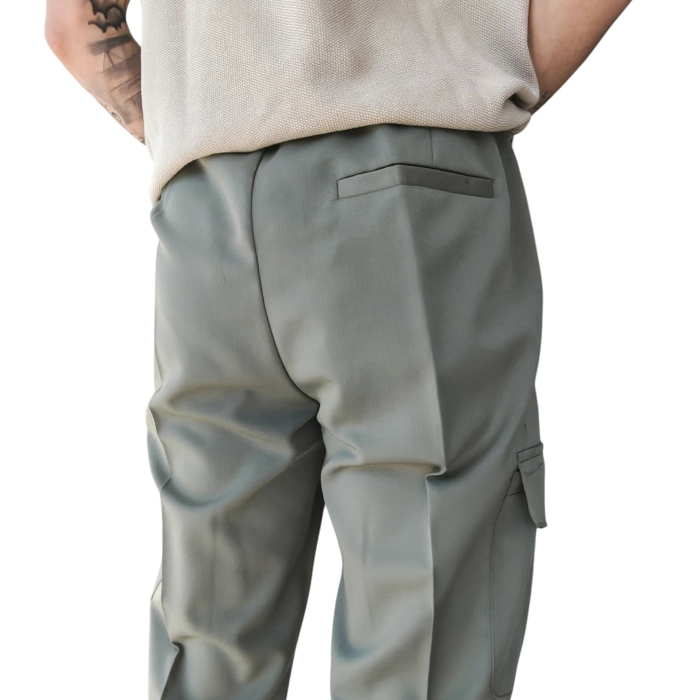 Pantalone uomo IMPERIAL misto viscosa regular fit tasche cargo laterali e pence