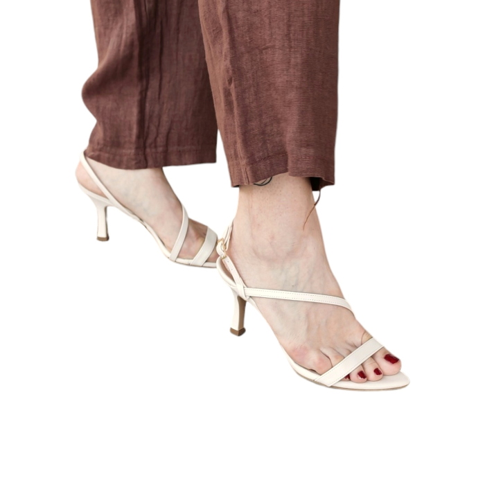 Tailleur 22.01 100% lino giacca a portafoglio con laccio e pantalone gamba dritta