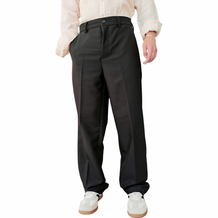 Pantalone uomo GIANNI LUPO gamba ampia dritta con tasche America e filetto
