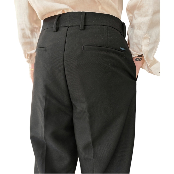 Pantalone uomo GIANNI LUPO gamba ampia dritta con tasche America e filetto