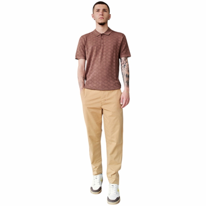 Pantalone uomo BERNA misto cotone/lino slim fit modello Chinos