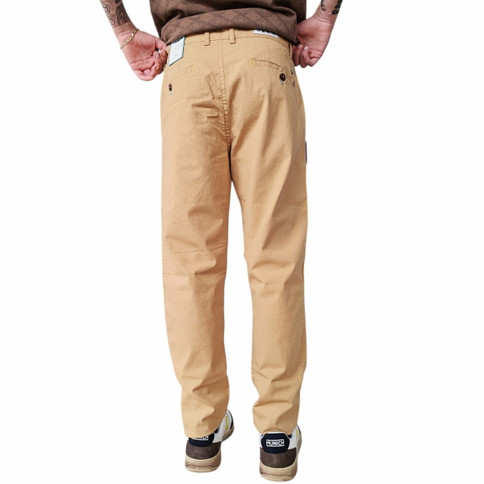 Pantalone uomo BERNA misto cotone/lino slim fit modello Chinos