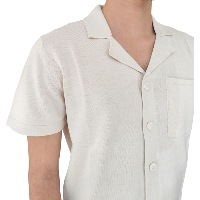 Polo camicia uomo IMPERIAL in maglina 100% cotone con bottoni scollo V
