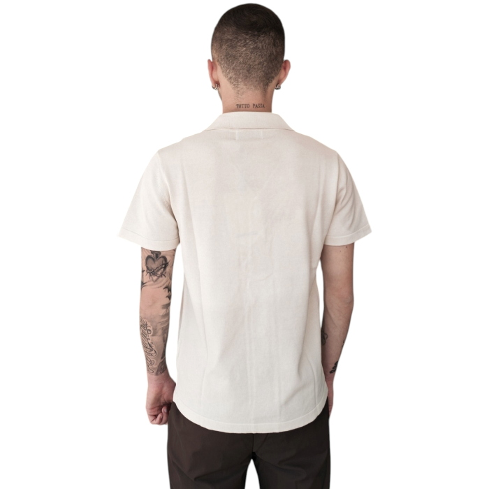 Polo camicia uomo IMPERIAL in maglina 100% cotone con bottoni scollo V