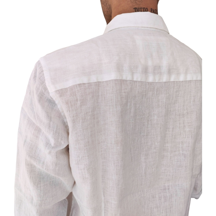 Camicia uomo GIANNI LUPO 100% lino regular fit collo classico