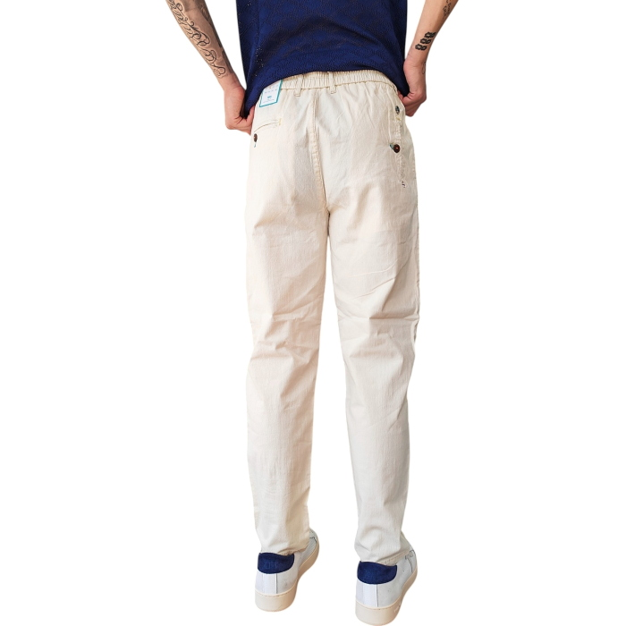Pantalaccio uomo BERNA misto lino/cotone slim fit modello chinos