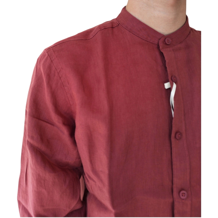   Camicia uomo GIANNI LUPO 100% lino regular fit collo Koreano