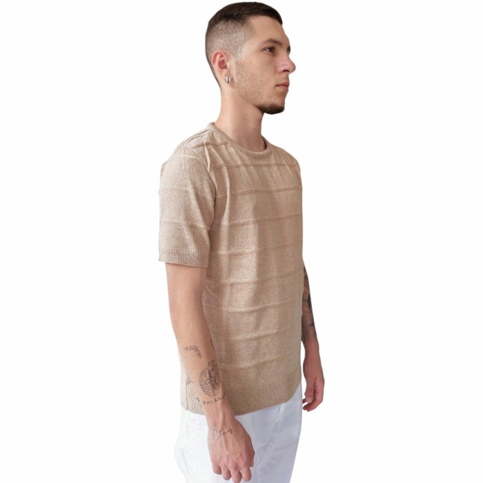 T-shirt uomo IMPERIAL 100% cotone in maglina con righe a rilievo
