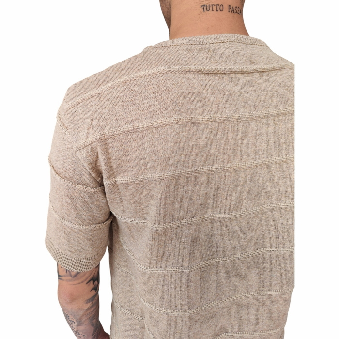 T-shirt uomo IMPERIAL 100% cotone in maglina con righe a rilievo