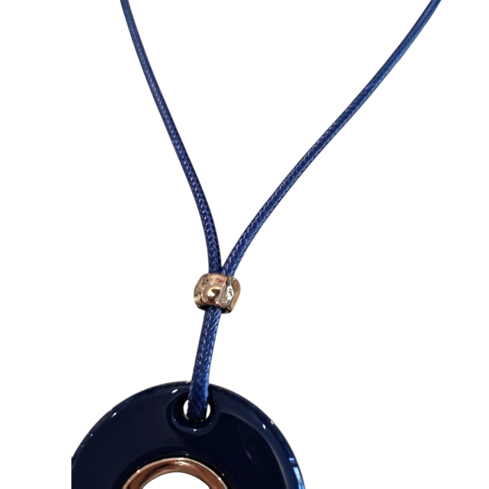 Collana donna NALI' mod. Vale pendente ovale in resina e laccio in corda