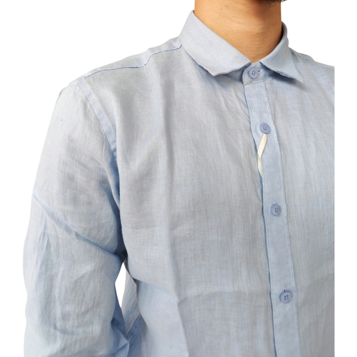 Camicia uomo GIANNI LUPO 100% lino regular fit collo classico