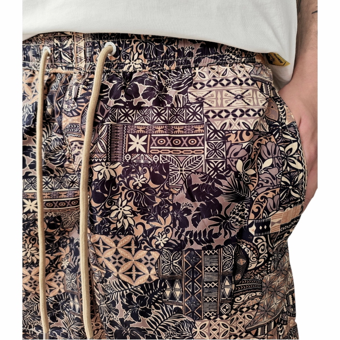 Costume e pochette uomo GIANNI LUPO boxer fantasia in tessuto impermeabile riciclato
