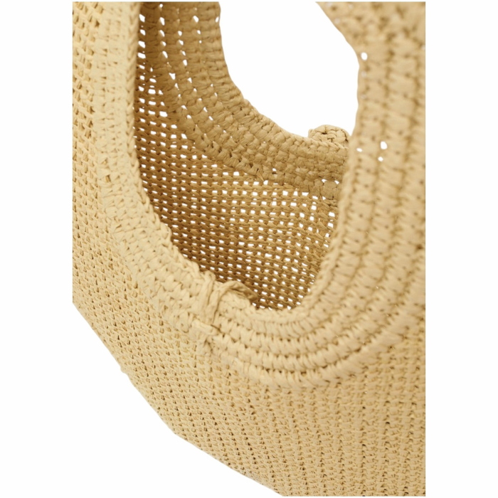 Borsa donna NALI' mod. Jackie rotonda a spalla in carta paglia