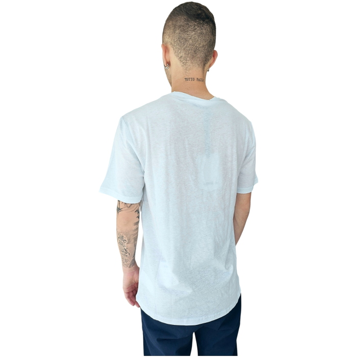 T-shirt uomo IMPERIAL misto cotone/lino girocollo tinta unita