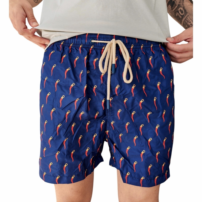 Costume uomo OFFICINA SARTORIALE boxer fantasia corno con coulisse